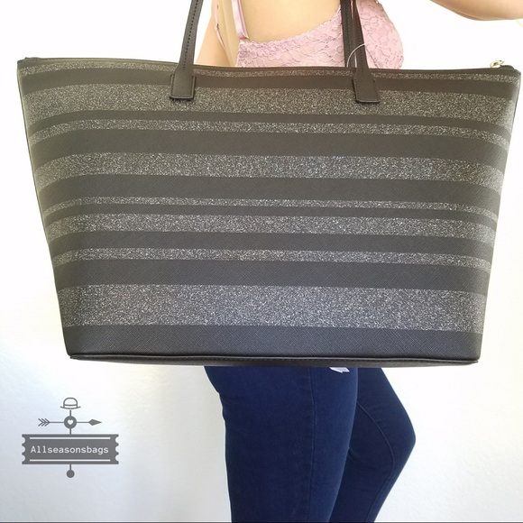 NWT Kate spade HANI Haven lane large tote stripe - Picture 3 of 7